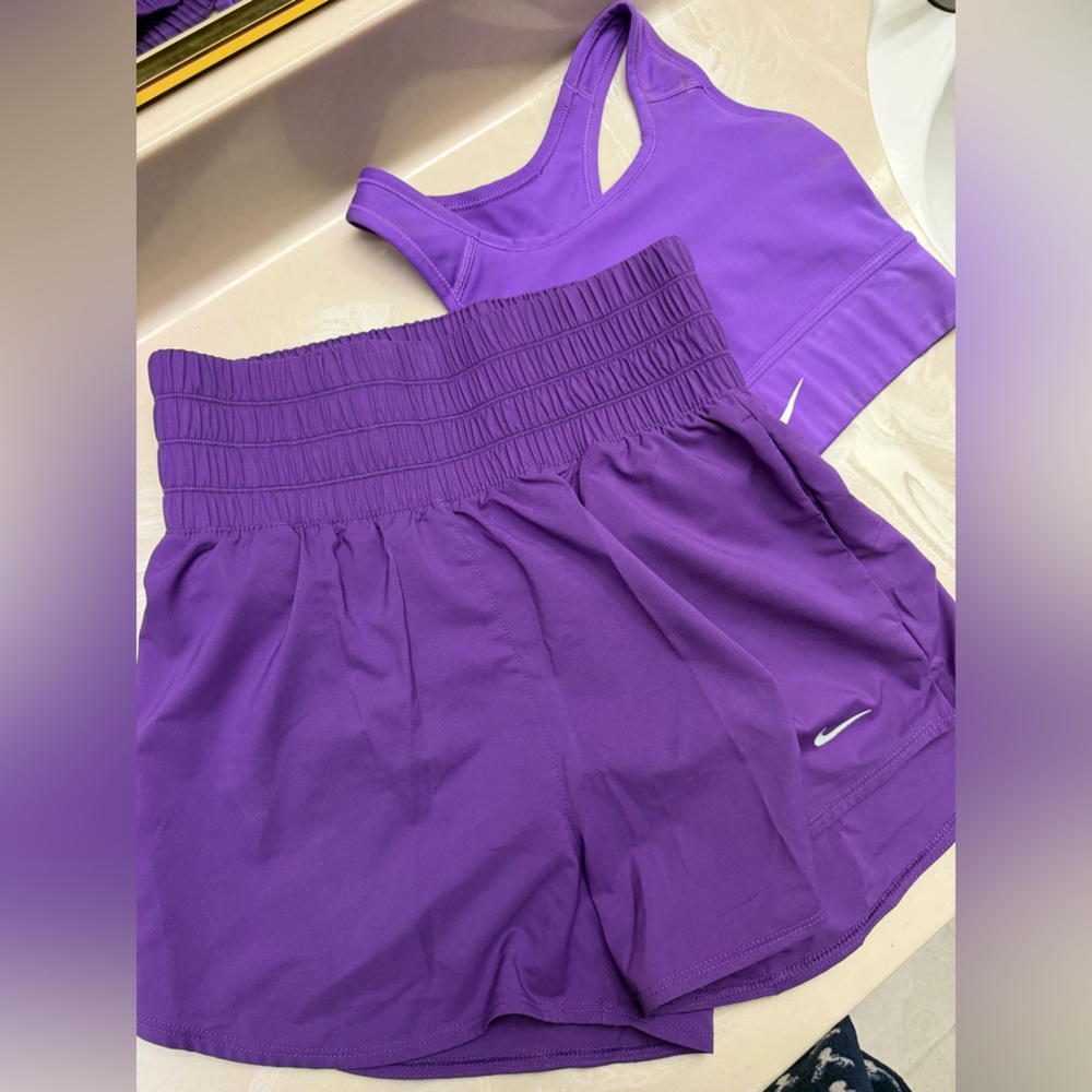 Nike Purple Athletic Shorts Set - Women's